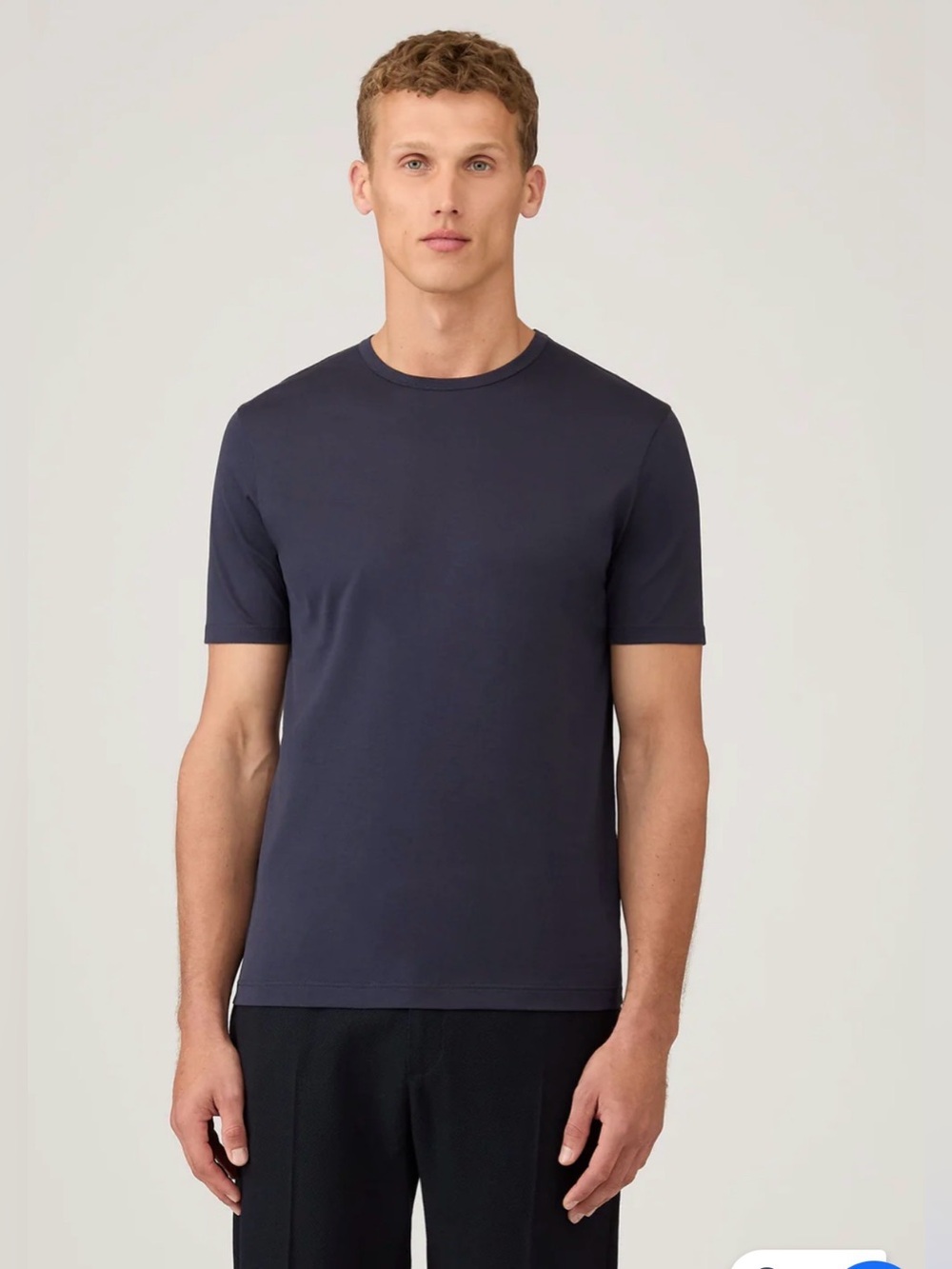 Sunspel Classic T-Shirt Cotton Navy , XL